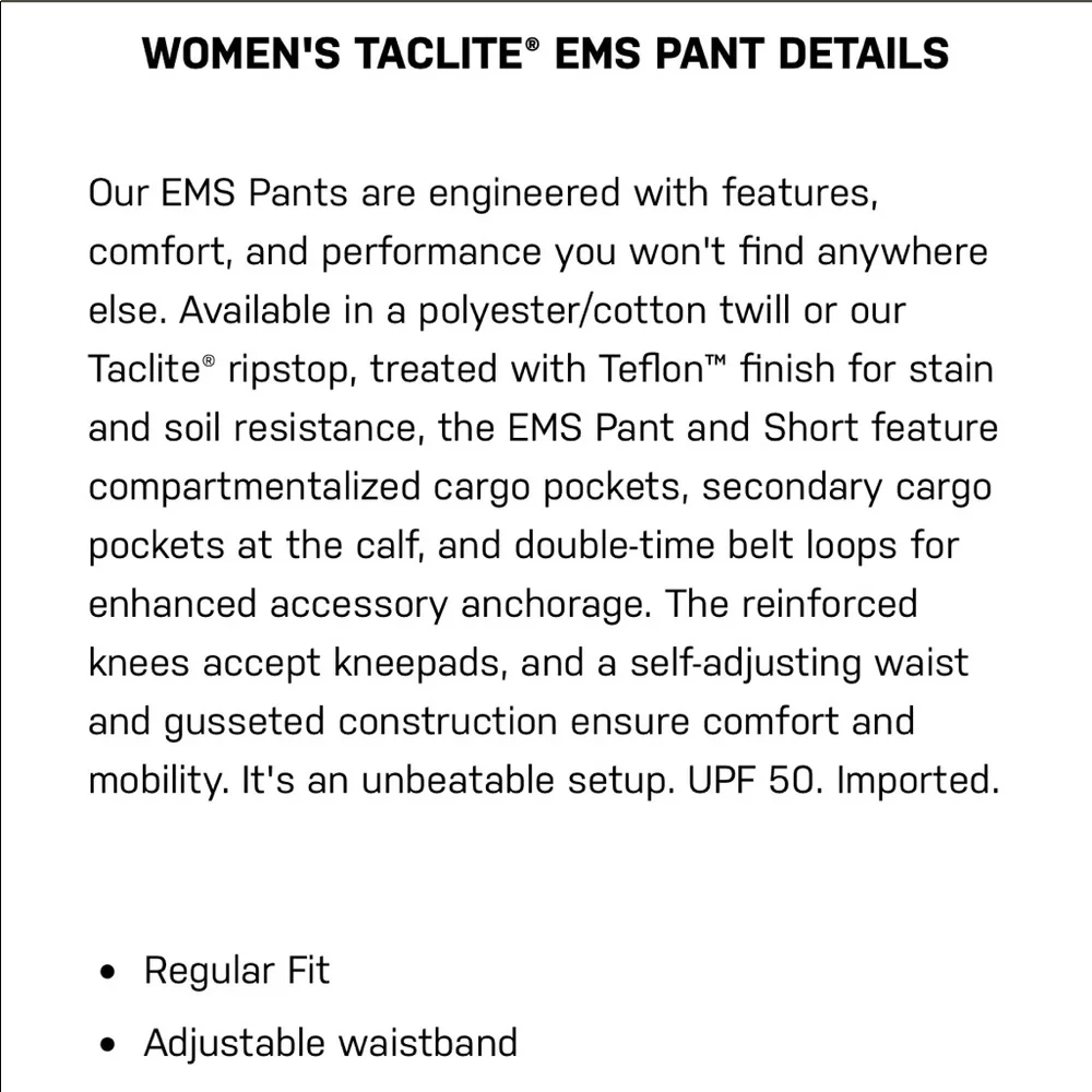 Gently used Women’s 5.11 Tactical EMS pants. Excellent condition.  Navy. size 6L - Picture 9 of 11